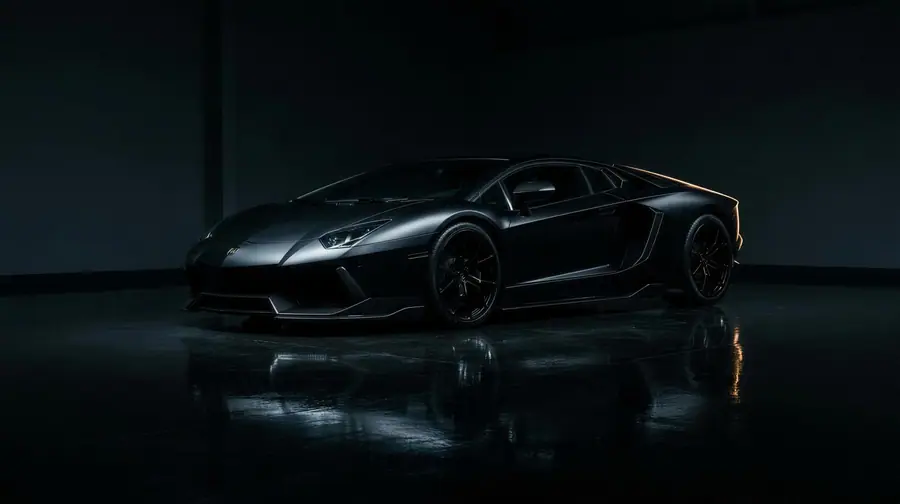 VANTA, matte-black hypercar